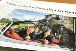 Schöner schlafen unter dem Sternenhimmel lautete der Artikel im Kölner Stadtanzeiger, der größten Tageseitung aus Köln